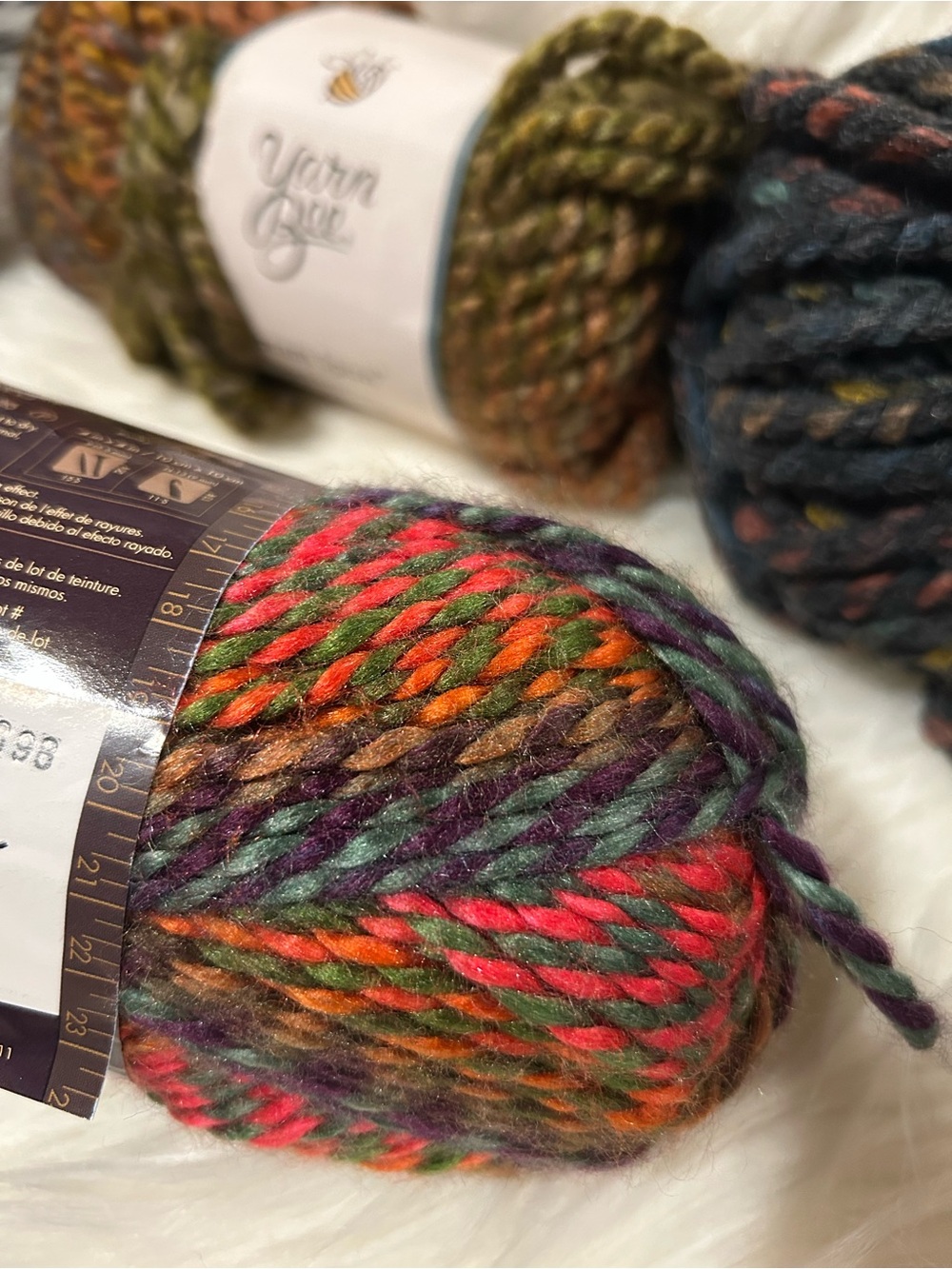 Multicolor Bulky Yarn Collection - Assorted Jewel Tones - Picture 9 of 11